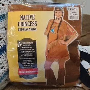 New Native Princess Junior Size Large Halloween Costume Amscan - Picture 1 of 3