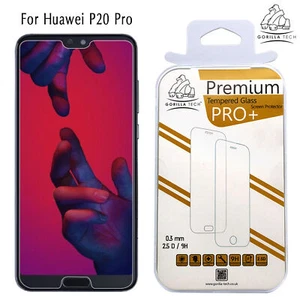 Twin Pack - Huawei P20 Pro Tempered Glass Genuine Gorilla Screen Protector X 2 - Picture 1 of 12