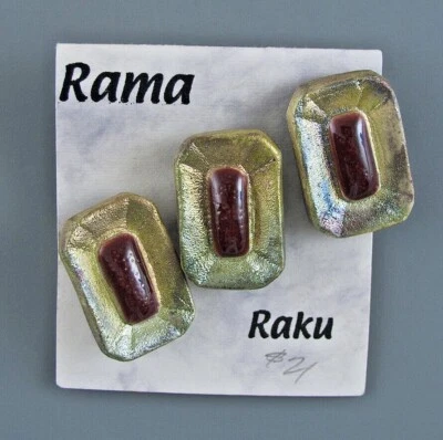 RAMA-RAKU BUTTON SET - 3 - Image 1 of 4