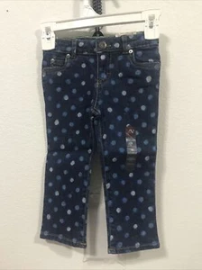 Arizona Jeans Girls Adjustable Waist Denim Size 12-18 M(25-29Lbs) NWT (8-TW-405) - Picture 1 of 6