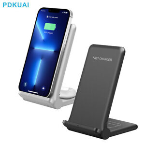 PDKUAI 2In1 25W Qi Wireless Charger Dock For Apple Air Pods iPhone Samsung Buds