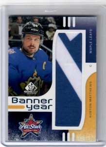 2024-25 SP Game Used Auston Matthews All-Star Banner Jahr Deko Banner Karte - Bild 1 von 2