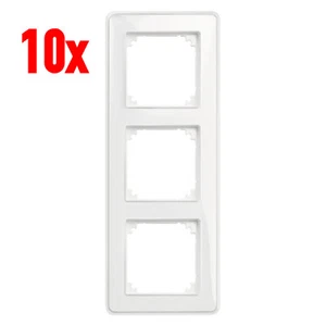 10x Merten M-Creativ Rahmen 3fach System M MEG4030-3500 Transparent Polarweiß - Picture 1 of 2