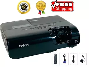 Epson EX90 3LCD Projektor H307A HD 1080i Hdmi-Adapter V13H010L42 W / Paket - Bild 1 von 8