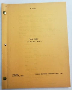 GOOD TIMES / 1966 Screenplay, SONNY BONO & CHER spoof Hollywood movie scenes - Picture 1 of 12