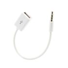 3.5mm AUX Plug to USB 2.0 Converter Aux Cable Cord For Car MP3 Speaker