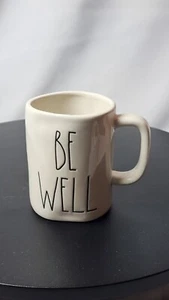 Rae Dunn BE WELL Coffee Mug White Ceramic with Black LL by Magenta NWOT - Picture 1 of 2