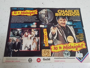 10 to Midnight VHS Video Sleeve - Large Box - Guild Pre Cert - Imagen 1 de 1