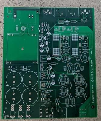 PCB Only - "DIY Sangaku" headphone amp / preamp using the Korg nutube - Image 1 of 4