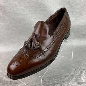 Mocassini Footjoy Classics in pelle marrone punta alare brogue scarpe punta tonda taglia 10,5C - Foto 1 di 14