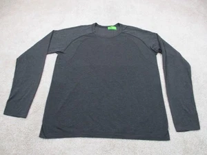 Lululemon Camicia Uomo 2XL XXL Nero Metal Vent Tech Atletica Manica Lunga - Foto 1 di 11