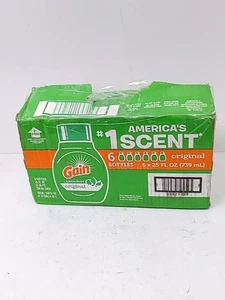Gain Liquid Laundry Detergent, Original Fresh, 25oz Bottle - Box of 5 - Picture 1 of 2