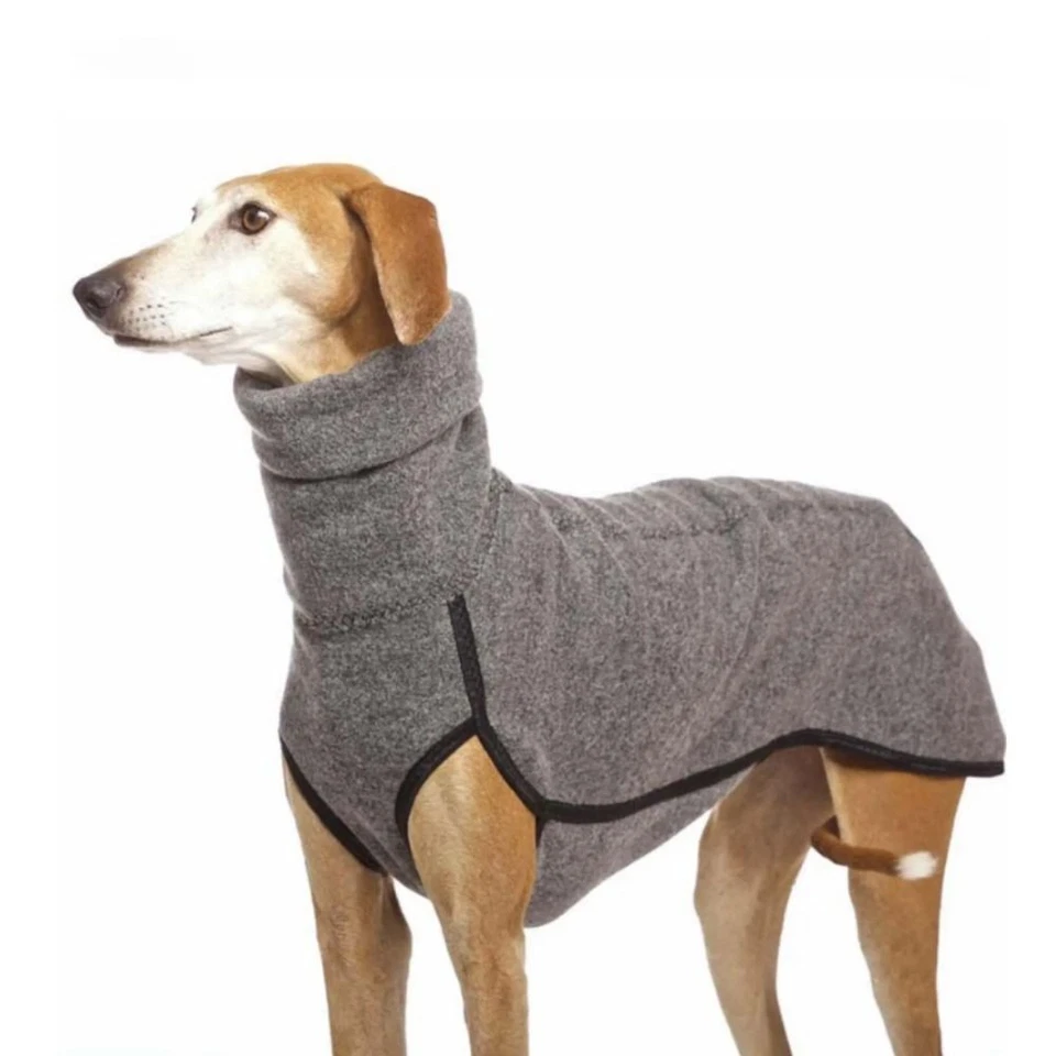 Windhund Große Hunde Kleidung Rollkragen Shirt Peitsche Hund Stretch Fleece Weste - Bild 1 von 4