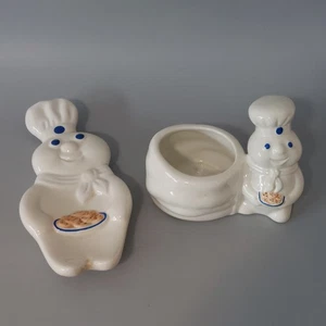1997 Pillsbury Doughboy Ceramic Spoon Rest & Utensil Holder Benjamin & Medwin - Picture 1 of 10