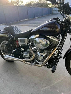 2-1 Exhaust Pipes Harley-Davidson Dyna WideGlide LowRider 2 Into 1 FatBob Custom - Bild 1 von 19