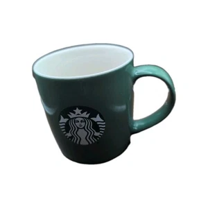 Starbucks  Ceramic Green White Mermaid Siren Logo Coffee Cup 11oz Mug 2021 EUC - Picture 1 of 6