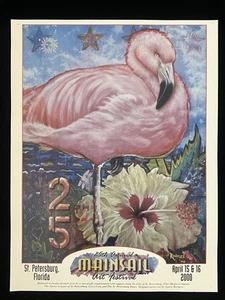 25th Annual Mainsail Arts Festival Poster 2000 Flamingo Hibiscus - Lance Rodgers - Picture 1 of 8