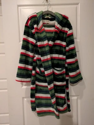 Bata de vacaciones Hatley Candy polar a rayas niños niñas talla 6-7  Foto 1 de 4