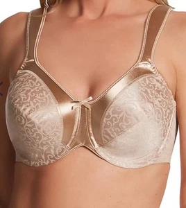Bali 3562 Satin Tracings Bra Minimizer Underwire Nude 36D - Picture 1 of 3