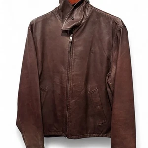 Polo Ralph Lauren Lambskin Leather Jacket Bison Brown Men's XXL $698 - Picture 1 of 5