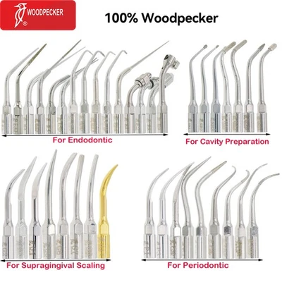Woodpecker Dental Ultrasonic Scaler Tips Endo Perio Root Canal Fit EMS Handpiece - Image 1 of 4