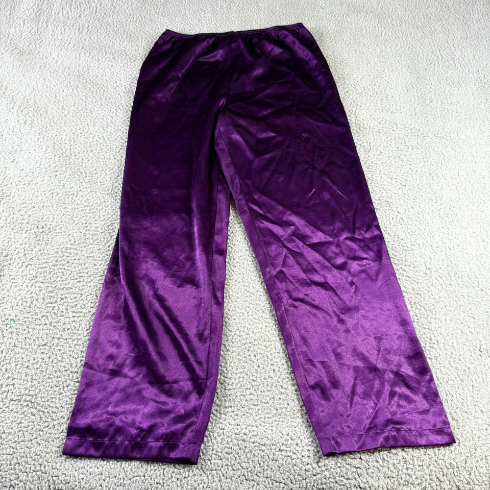 Morgan Taylor Púrpura Mujer M Cintura Elástica Sedosa Prendas para Dormir Pijama Pantalones Foto 1 de 4