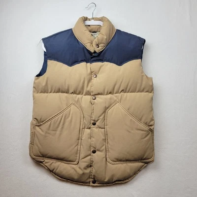 Vintage Mens William Barry Brandon Colorado Down Puffer Vest Small Made In USA - Image 1 of 4