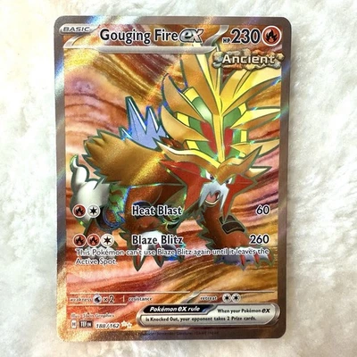 Gouging Fire ex 188/162 Sv05: Temporal Forces Holo Near Mint - Image 1 of 2