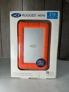 LaCie Rugged Mini 2TB disco rigido esterno (9000298R) - arancione... S&H gratuito! - Foto 1 di 2