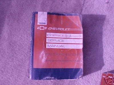 Chevrolet Caprice 1992 sedán/carro manual de servicio Foto 1 de 1