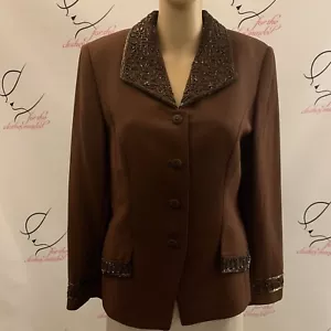 John Meyer. Size 10. Beaded Lined Dressy Embellished Jacket. WTC. - Picture 1 of 7