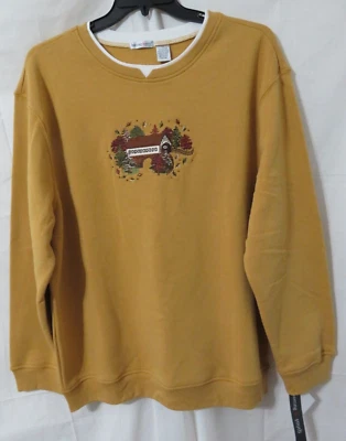 NUEVO CON ETIQUETAS Hasting & Smith Mujer Suave Bordado Cubierto Puente Otoño Sudadera Talla 1X Foto 1 de 4