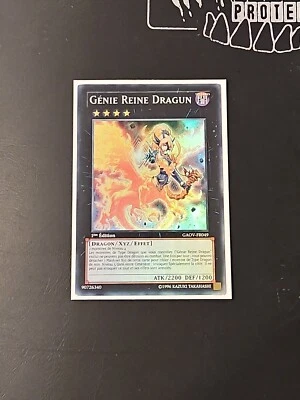 Yugioh! Queen Dragun Djinn GAOV-FR049- Super Rare 1st Edition French Version LP - Image 1 of 4