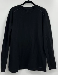 Terramar Men’s Medium Base Layer Black Merino Wool Blend Woolskins Outdoor - Picture 1 of 12