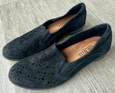 Zapatos sin cordones Cobb Hill by New Balance de gamuza negra para mujer talla 8M CCR13BK 32 Foto 1 de 4