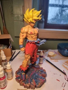 Action Figure Dragonball Goku Namek 28cm Dipinta A Mano - Foto 1 di 9