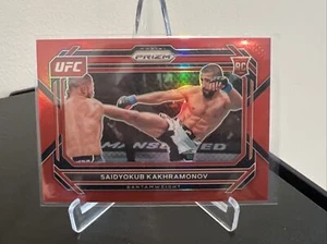 2023 Prizm UFC #41 SAIDYOKUB KAKHRAMONOV Rookie RED Prizm /199! MINT! - Picture 1 of 2