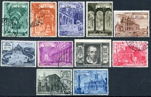 Vatican Série 1949 Basilicas - 12 Timbres US 140/49 + U - Picture 1 of 1
