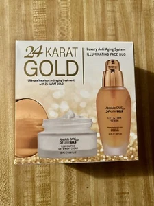 NEW!! 24 KARAT GOLD Ultimate Luxurious Anti-aging System Illuminating Face Duo - Picture 1 of 2