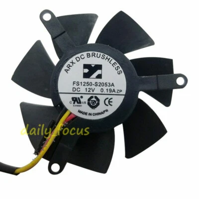 for Gigabyte GTX 1050 Ti FS1250-S2053A 12V 0.19A 4.5cm diam. Graphics Card Fan - Image 1 of 3