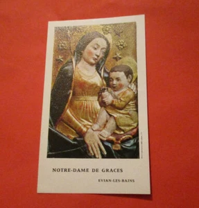 Seltenes altes Andachtsbild Notre Dame de Grace Evian-les-Bains  - Bild 1 von 2