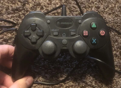 Playstation 3 PS3 Snakebyte Wired Video Game Controller Black - Image 1 of 4