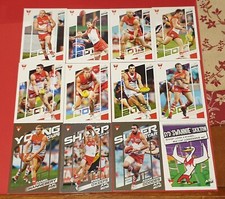 2012 Herald Sun Sidney Swans 12 Card Team Set Goodes, Bolton, Kennedy - Premiers