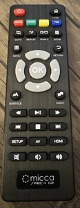 Micca Speck G2 Digital MEDIA PLAYER REMOTE CONTROL Spec-1 Tested - Picture 1 of 2