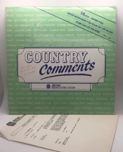 COUNTRY COMMENTS RADIO SHOW 4-20-1987 VINYL Oak Ridge Boys-Judds-Steve Earle - Picture 1 of 12
