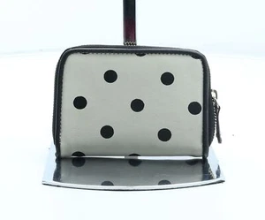 Portafoglio con fiocco accessori da donna beige a pois poliuretano taglia S - Foto 1 di 10