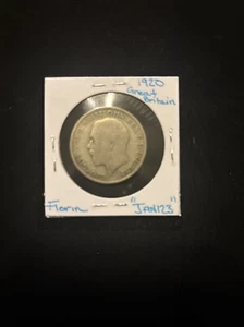 1920 great britain florin .500 silver coin circulated “Jan123” - Picture 1 of 15