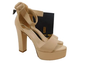NEW IDIFU Platform Block Heel Pumps Sandals sz 8.5 M Nude - Picture 1 of 8