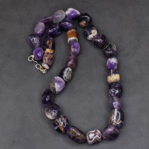 Best Quality Fantastic 724 Cts Amethyst Beaded Attractive Necklace VK 50 E531 - Picture 1 of 3