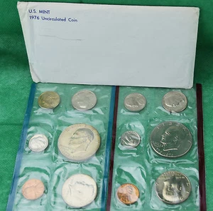 1976 P and D United States Mint Uncirculated 12 Coin Set BU - Picture 1 of 5